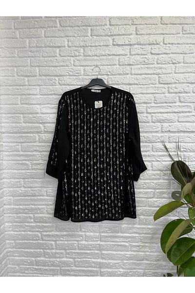 Butik Eylül ,Evening Dress Blouse ,Sequin Sequined Tulle Fabric