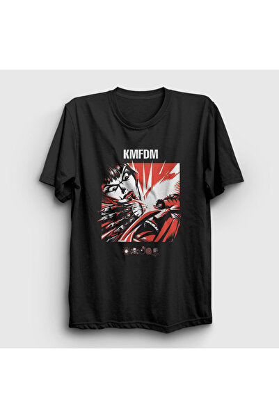 Presmono Unisex Siyah Symbols Rock Kmfdm T-Shirt 540097tt