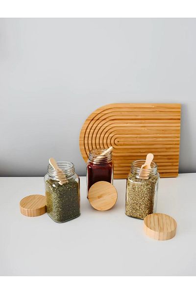 kamptek kamp teknolojisi Kamptek Wooden Spice Scale Spoon Shovel Design 12 Pieces Small Size