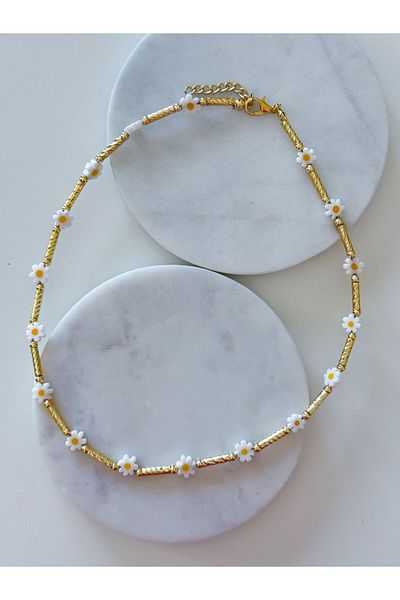 CHARMLUCKY Daisy Stick Necklace