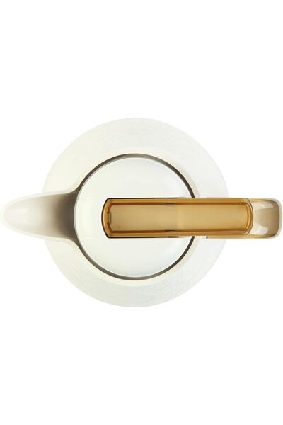 Enjoy Alsaif Coffee And Tea Vaccum Flask In White/gold / Leak-proof And Keeps Drinks Hot 1 Liter