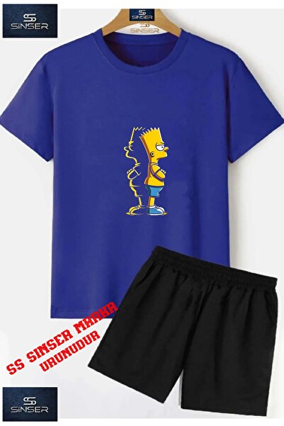 SS SİNSER Tricou cu gât rotund cu imprimeu special „SIMPSON BACK SHADOW” pent...