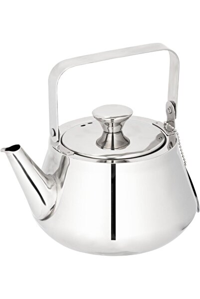 ALSAIF 1.7L Saif Teapot, durable and elegant, ideal for serving tea and other teas. Silver color.