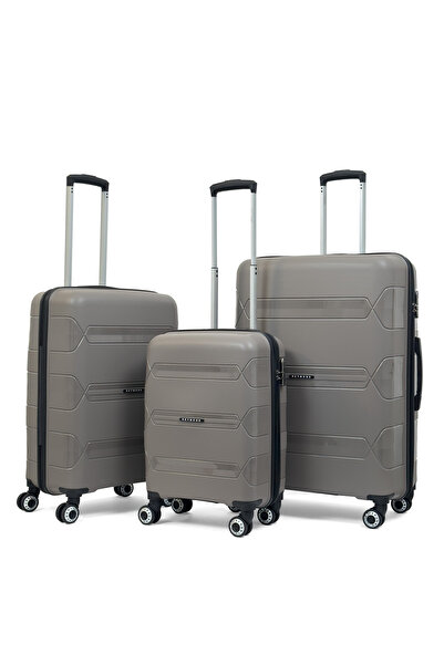 Reymond Luggage Lucas Polipropilen Kırılmaz Valiz, 3'lü Set