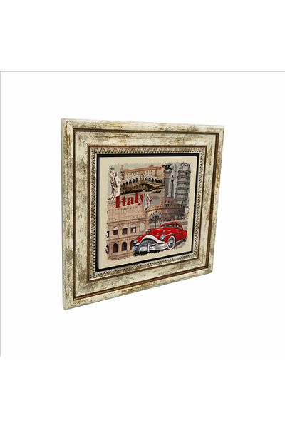 Sadrazam Pictură cu piatră naturală imprimată vizuală Italia (25 X 25 KRG-46)