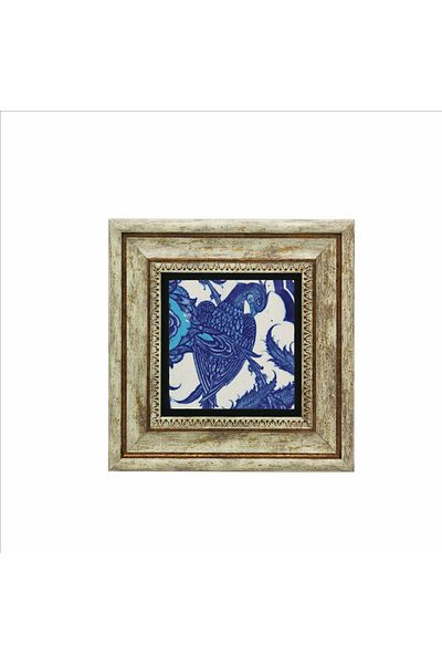 Sadrazam Pictură din piatră naturală imprimată cu faianță otomană Sülün-Topkapi (20 X 20 KD-64)