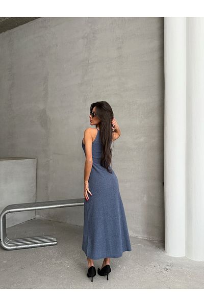 Ekim Store Rochie maxi înfășurată cu bretele subțiri