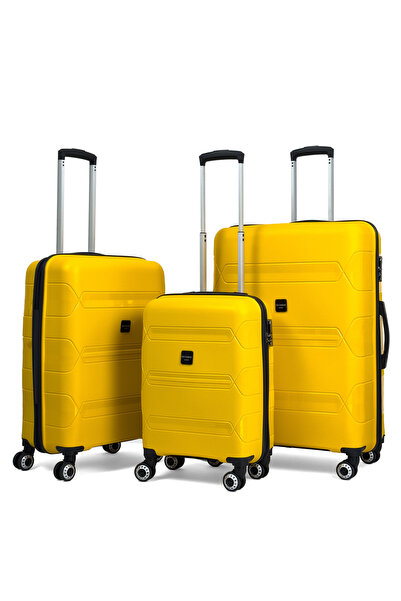 Reymond Luggage Lucas Polipropilen Kırılmaz Valiz, 3'lü Set