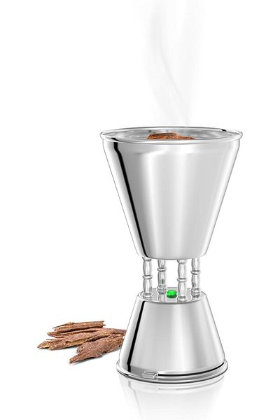 ALSAIF Al-saif Electric Incense Burner, 180w, 30 Min Timer, Auto-off, Cool Handle, Silver, E05110