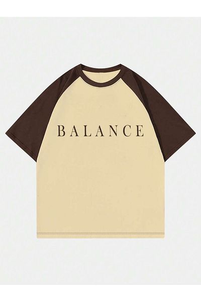 Elfa Tekstil Μπλουζάκι Unisex Balance με στάμπα γιακά