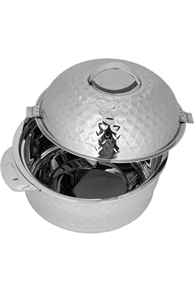 ALSAIF Vista Hot Pot S/s Thermal Serving Bowl With Two Handles, 3.5l Silver