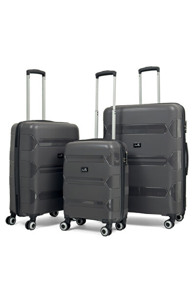 Reymond Luggage Lucas Polipropilen Kırılmaz Valiz, 3'lü Set
