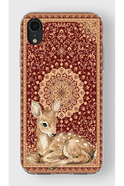 moonset Iphone XR Uyumlu Ceylan Tasarımlı Baskılı Şeffaf Telefon Kılıfı