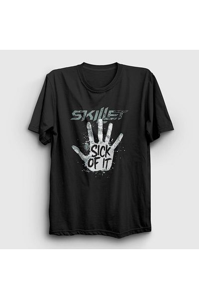 Presmono Μπλουζάκι Unisex Black Sick Of It Skillet 539853 ττ