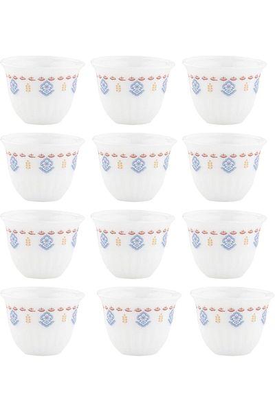 ALSAIF Coffee Cup Set, 12 Pieces, Medium Size, Multi-color, By Al Saif