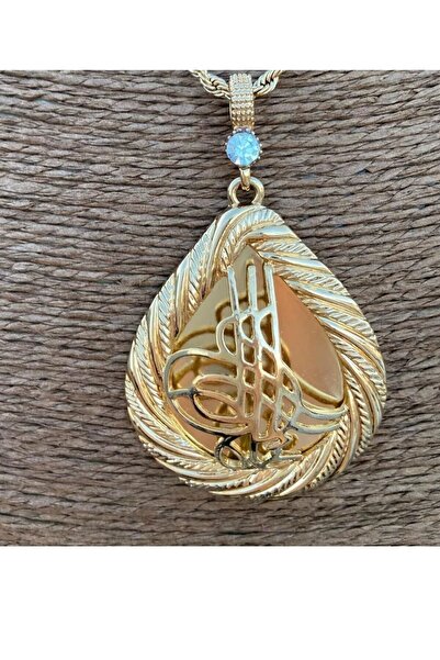 Mekanik store 22 Ayar Altın Kaplama Tuğralı Başlık