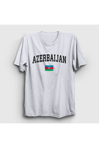 Presmono Μπλουζάκι Unisex Λευκή Σημαία V2 Αζερμπαϊτζάν Αζερμπαϊτζάν 536563 ττ