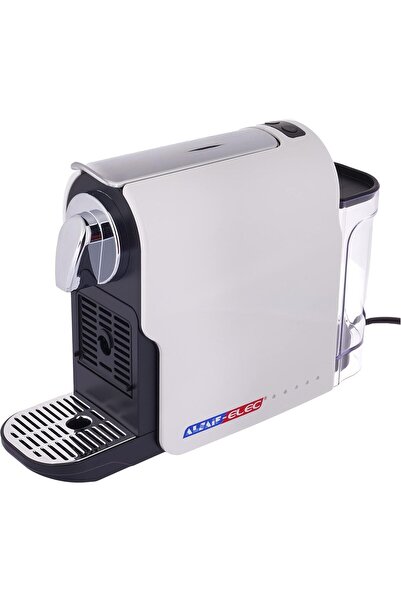 ALSAIF Electric Coffee Maker, 2 Coffee Capacity (25ML AND 50ML), Self Cleaning Function, 1350w, White