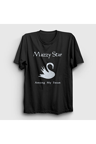 Presmono Unisex crna Among My Swan Mazzy Star T-shirt 536087tt