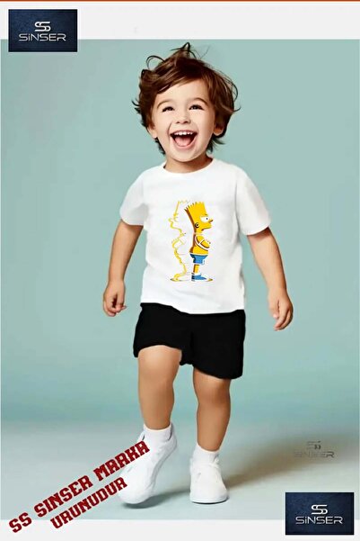 SS SİNSER Tricou cu gât rotund cu imprimeu special „SIMPSON BACK SHADOW” pent...