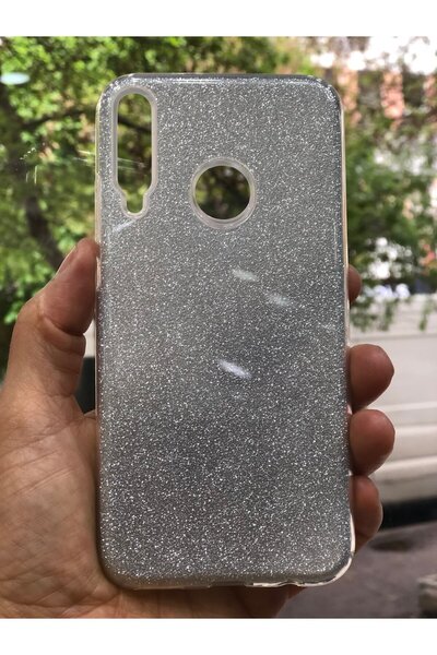 GRABONO Huawei P40 Lite E Kılıf Parlak Simli Muhteşem Görünüm, Sert ve Dayanıklı