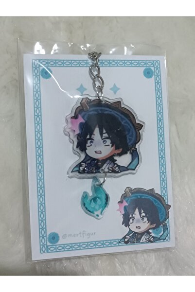 mertfigur Genshin Anime Acrylic Keychain