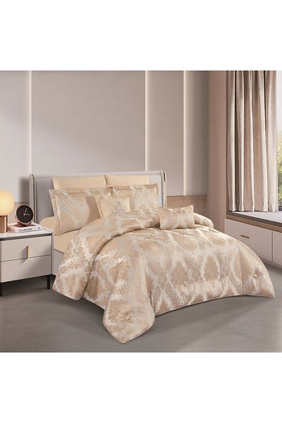Levore Horse Jacquard Duvet Set, made of durable and soft fabric, heavy filling, and a pattern that satisfies all tastes, 8 pieces, king size