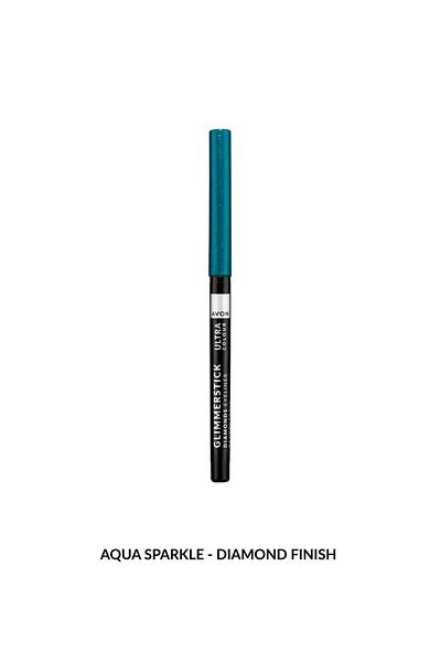 AVON Avon Ultra Colour Glimmerstick Diamonds Eyeliner Retractable Aqua Sparkle