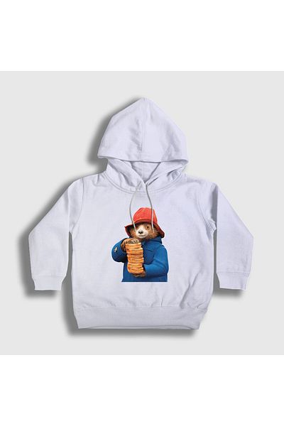 Presmono Unisex Παιδικό φούτερ με κουκούλα με λευκή γραμμή και τοστ Paddington 538018 ττ