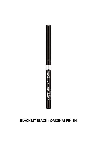 AVON Avon Ultra Colour Glimmerstick Eyeliner Retractable Blackest Black
