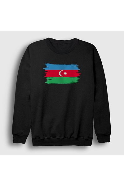 Presmono Φούτερ Unisex Black Flag Flag Αζερμπαϊτζάν Αζερμπαϊτζάν 536498 ττ
