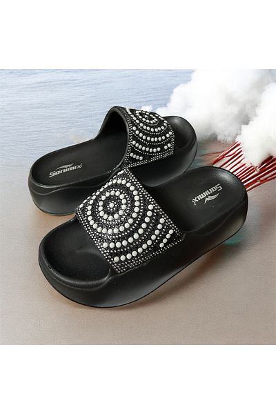 Lion Wedge Heels Stone Ultra Light Beach Daily Use Slippers for Sea Pool