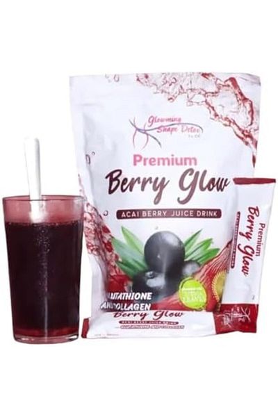 Constanta Glowming Shape Detox Premium Berry Glow Acai Berry Juice Drink with Glutathione & Collagen