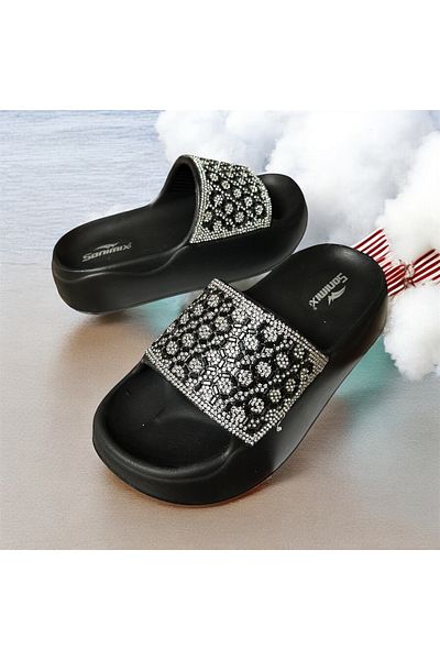 Lion Wedge Heels Stone Ultra Light Beach Daily Use Slippers for Sea Pool