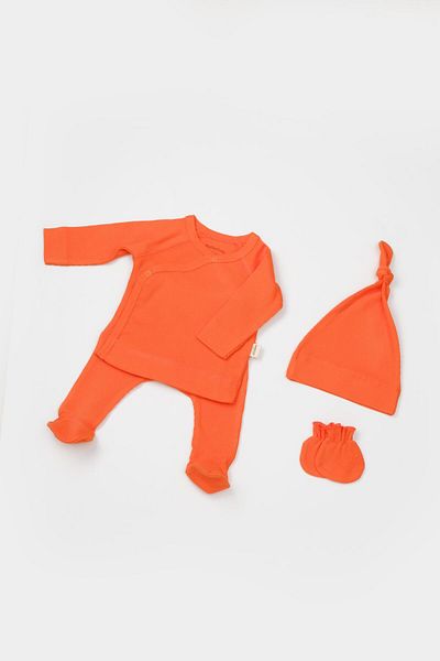 Magu Unisex Baby Organic Cotton Ribbed 4-Piece Hospital Discharge Set
