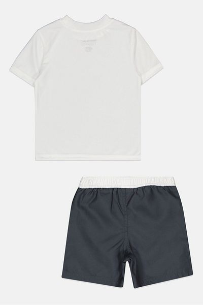 Reebok Toddlers Boy 2 Pieces Brand Logo T-Shirt And Shorts Set, Multicolor