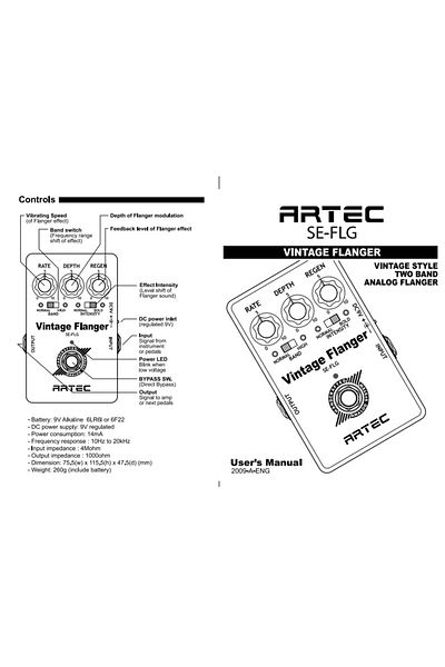 ARTEC Se-Flg Flanger Pedal