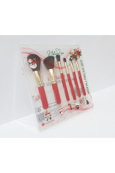 renkli çiçekler Набір пензлів для макіяжу, 6 штук Набір пензлів для макіяжу