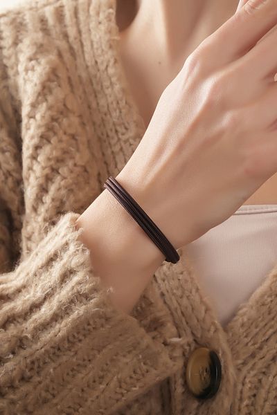 Herşey Nota Magnet Magnetic Luck Bracelet Brown Necklace or Anklet
