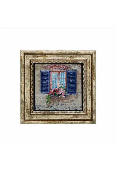 Sadrazam Italy Visual Printed Natural Stone Painting (25 X 25 Krg-60)