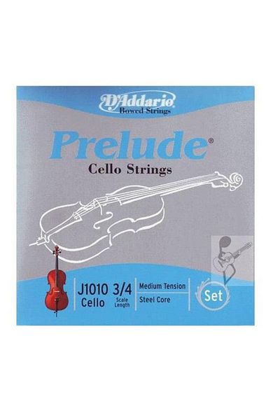 Daddario مجموعة أسلاك Cello، مقدمة، مقياس 3/4، تنس متوسط