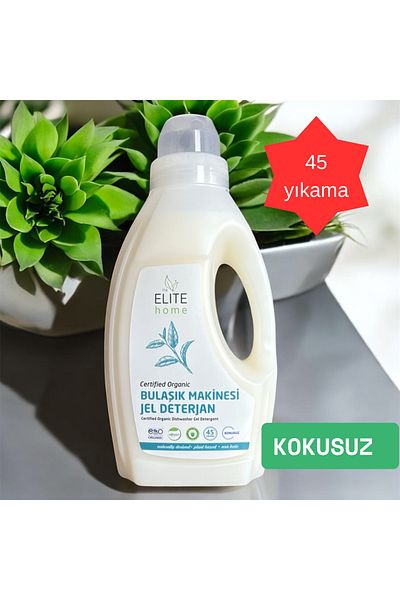 The Elite Home منظف ​​غسالة الأطباق الجل العضوي والنباتي المعتمد 825 مل بدون رائحة