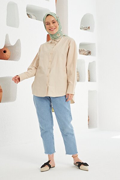 İpekhan Thin Viscosa Cotton Scarf Hand Stitched Etnic Flowers Geometric Pattern