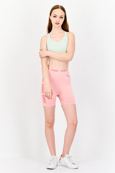 Puma Women Sportswear Fit 5 Inseam Training Shorts, Rose Pink
