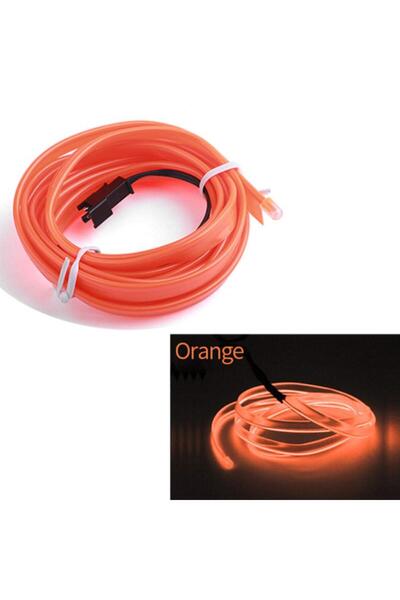 Avex Νέον καλώδιο αυτοκινήτου "EL Wire" χρώματος πορτοκαλί, μήκους 5M, τροφοδ...