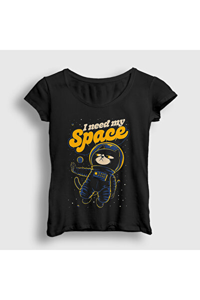 Presmono Ženske crne I Need My Space Cat Space mačka paket T-shirt 538508tt