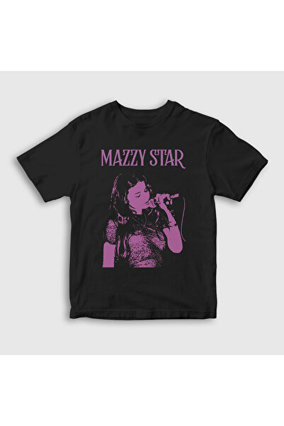 Presmono Unisex dečija crna koncertna muzika Mazzy Star T-shirt 536952tt
