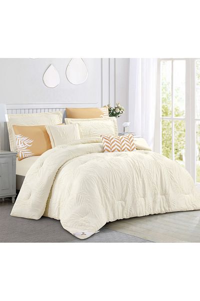 Levore Livori comforter set, made of durable and soft fabric, with a modern and distinctive pattern that satisfies all tastes, 8 pieces, king size