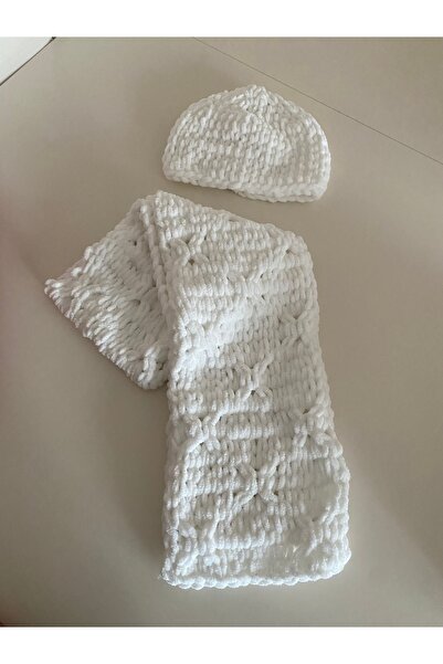 Alize Puffy fine atkı bere takımı