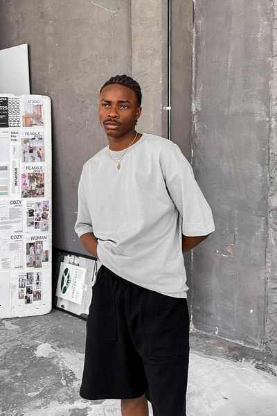 HAFKAGİYİM Γκρι Cozy Basic Oversize T-Shirt
